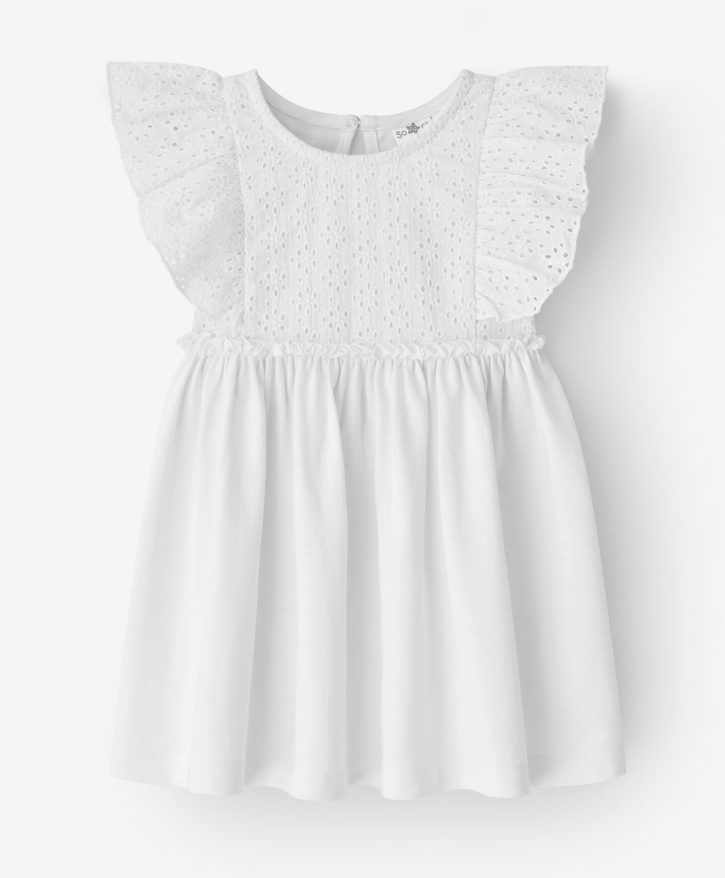 631051 Sukienka niem dz tkanina popelina z haftami kwiatki 6-36