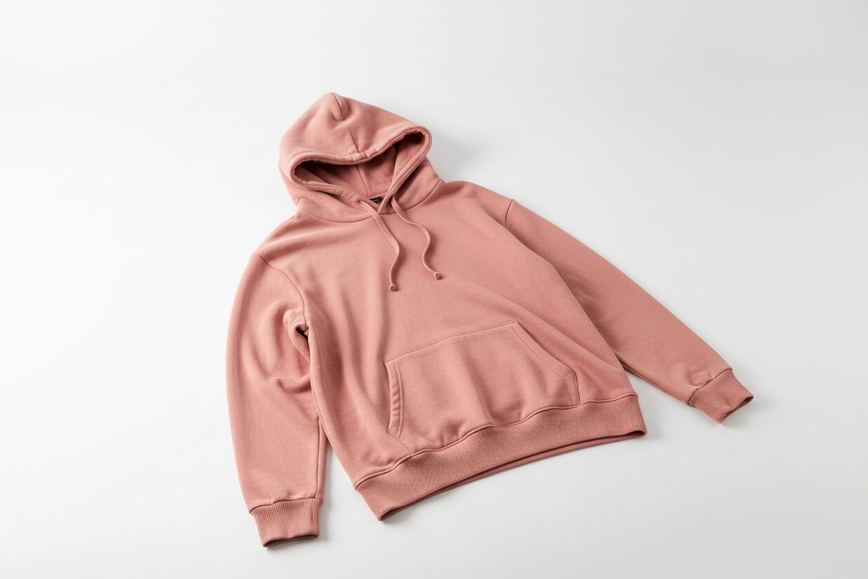 pink hoodie